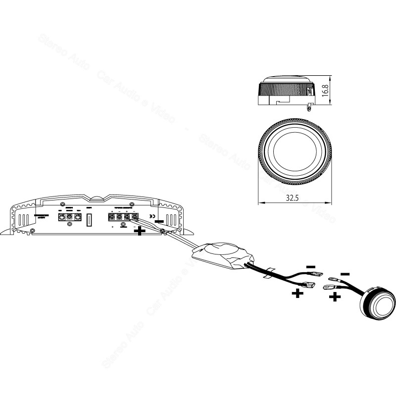 Tweeter auto Sottili con filtri crossover e accessori JBL Club 4312T