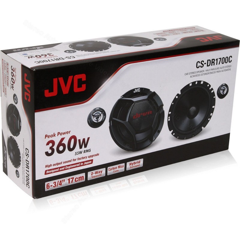 Casse Altoparlanti 2 vie JVC 16,5cm 165 mm x auto sottili